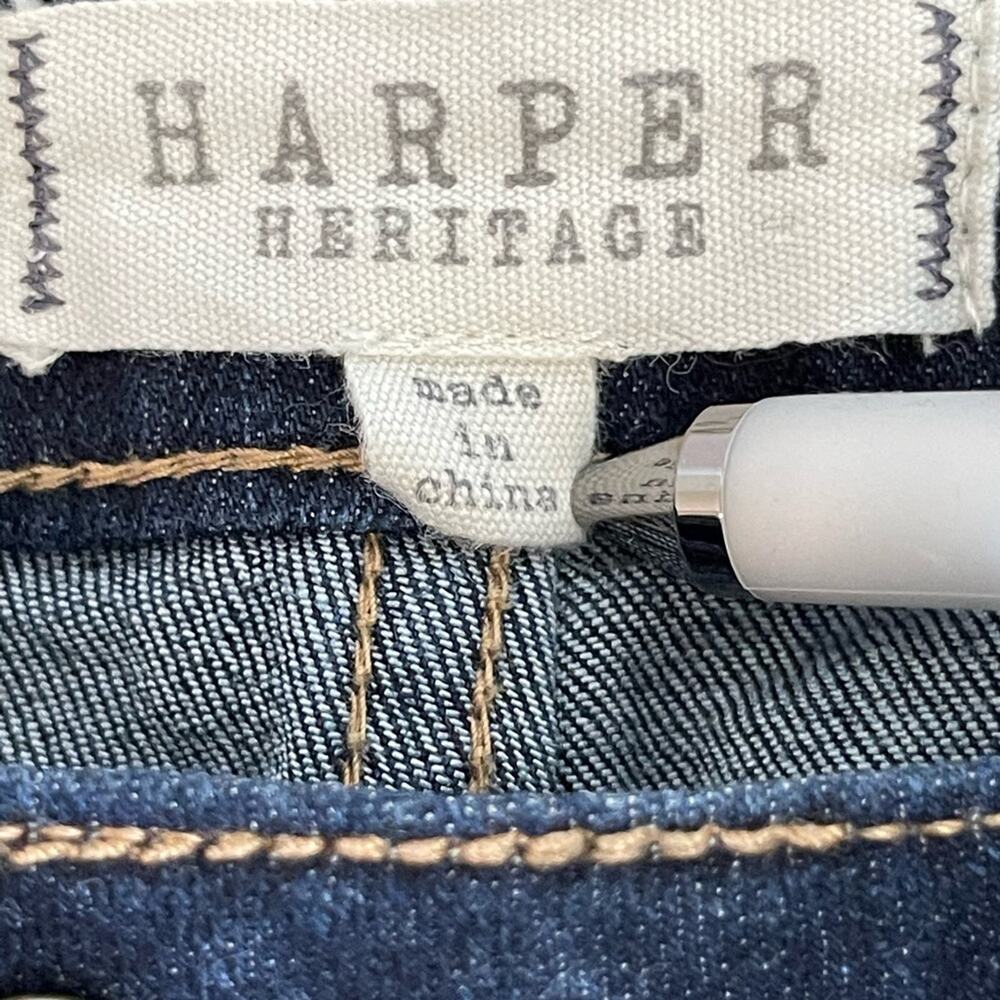 New ~  HARPER HERITAGE ~  Mid Rise Denim Skinny Jeans 30 - Picture 5 of 8